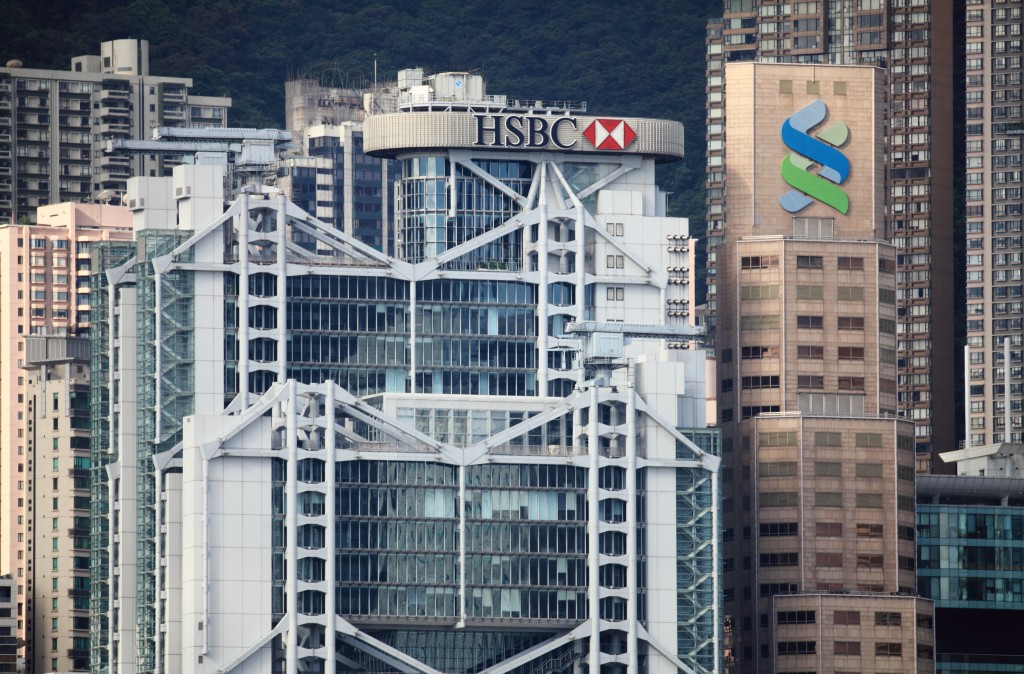 香港中環滙豐總行大廈。