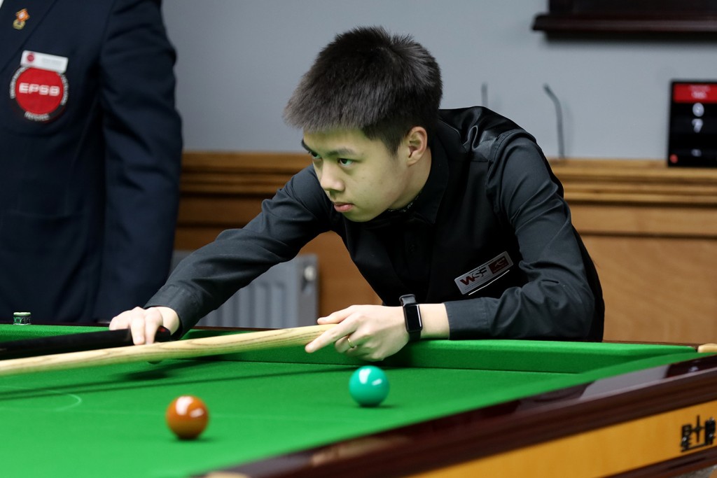 香港桌球「神童」廖予生（Shaun）决赛以4：0轻取英格兰球手，成功卫冕冠军。ESPB X图片