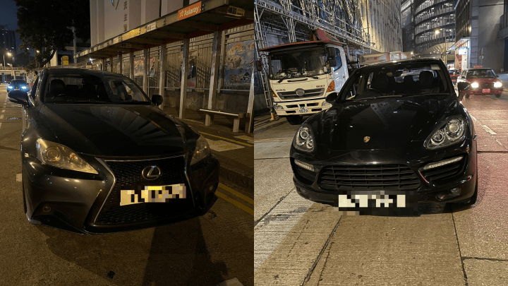 警方拘捕5名司機。警方提供