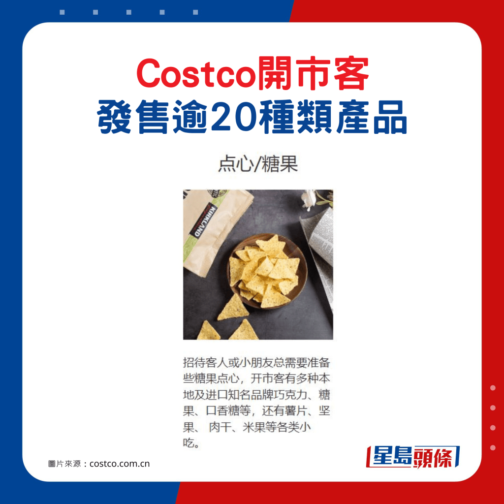 Costco開市客發售逾20種類產品