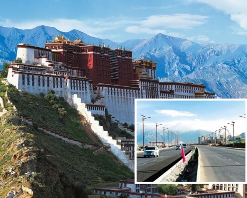 拉薩「全球最高」環城路將於6月通車。網圖　　