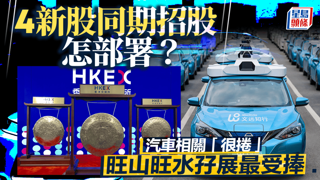 4新股同期招股部署策略 汽車相關「很捲」 旺山旺水孖展最受捧