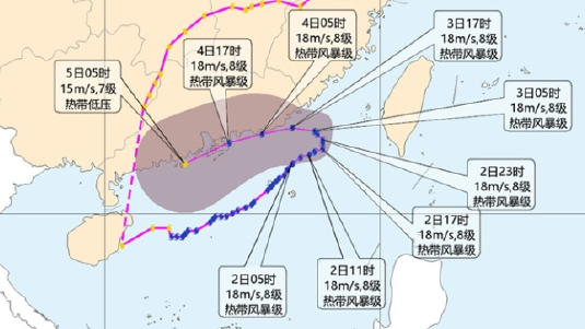 「沙德爾」的怪異路徑，在歷史上絕無僅有。