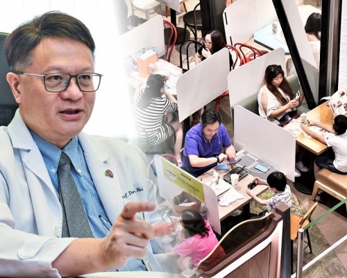 許樹昌表示，相信政府延長限制社交距離等措施的機會高。資料圖片