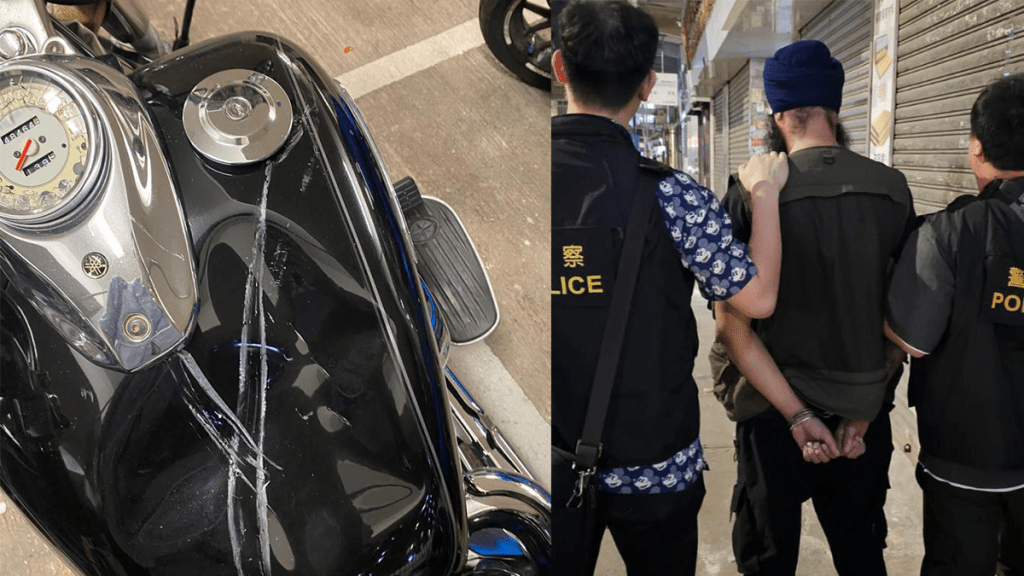 油塘高翔苑3車遭硬物刮花刑毀 28歲男被捕