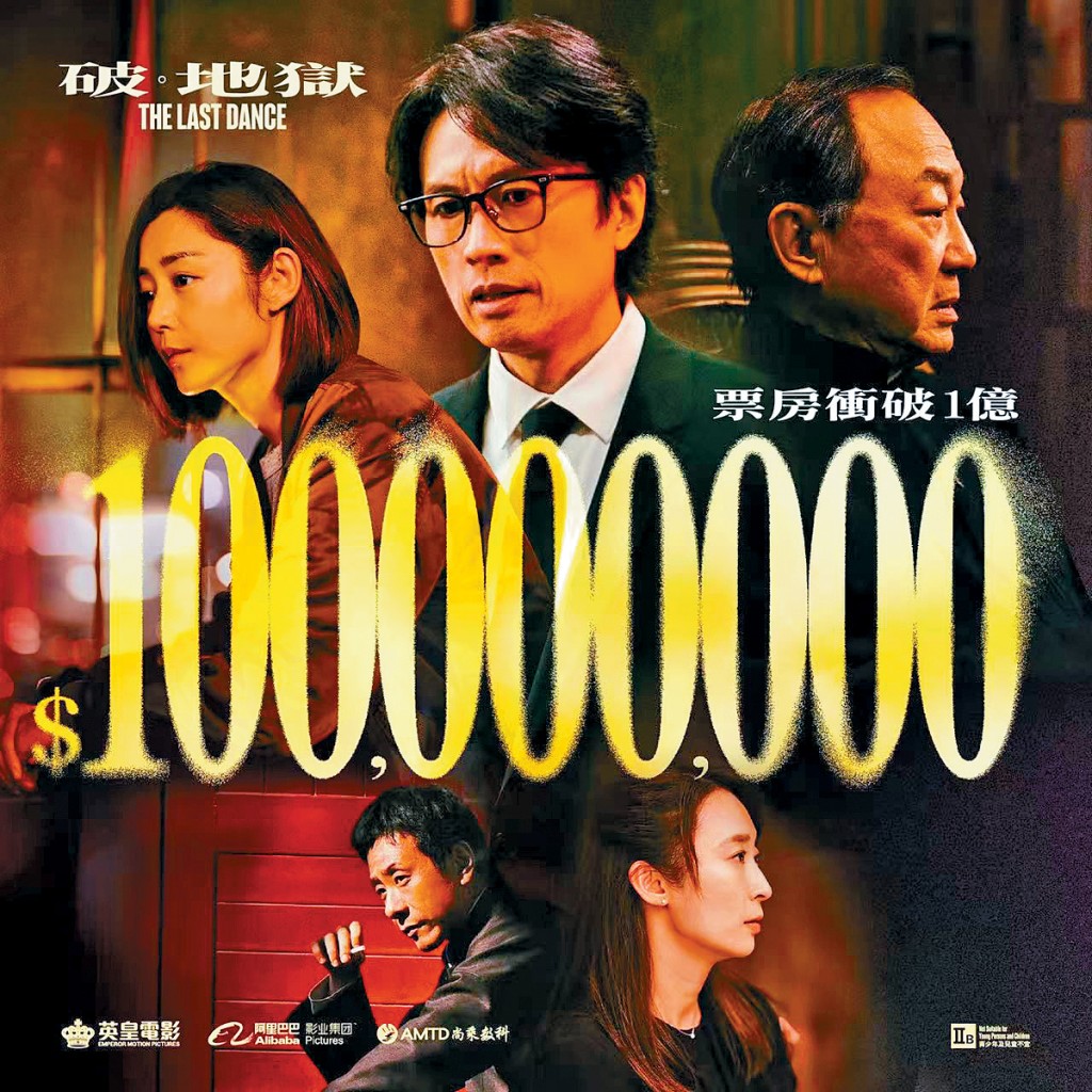 《破•地獄》官方昨日公布票房破億好消息。