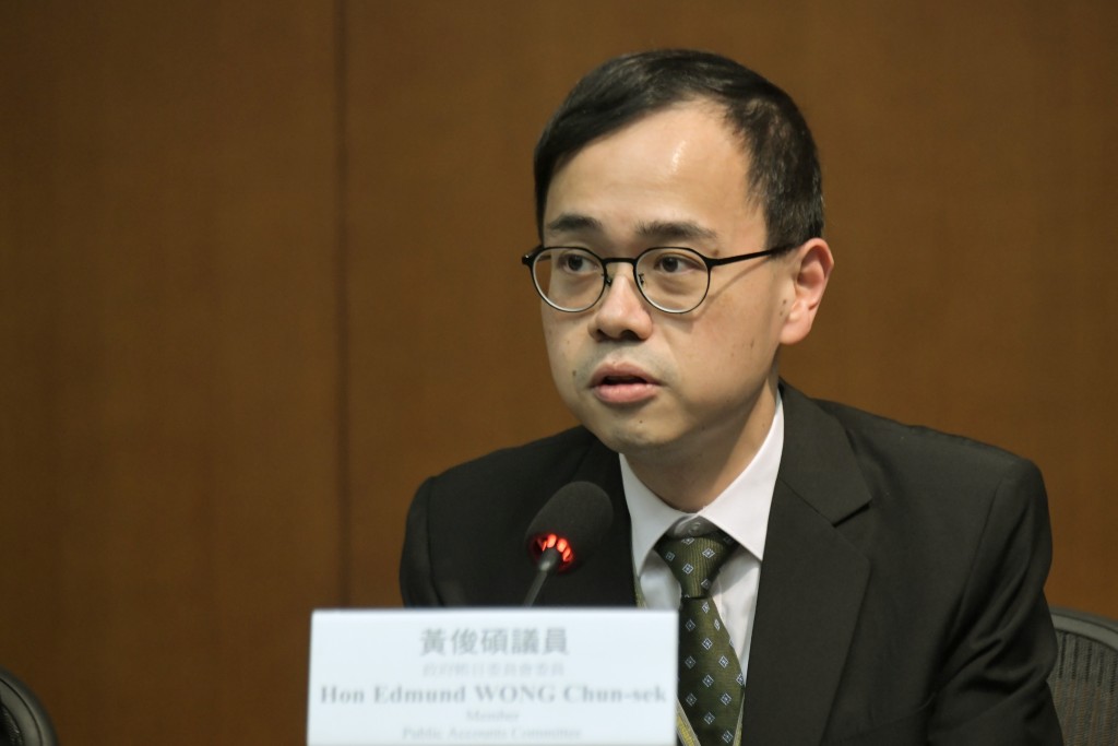 会计界立法会议员黄俊硕。资料图片