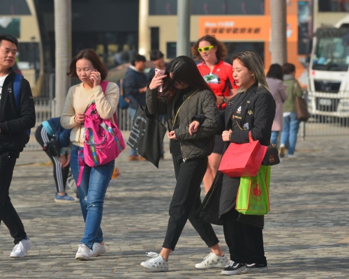 受東北季候風影響,明日本港早上仍然寒冷。 資料圖片