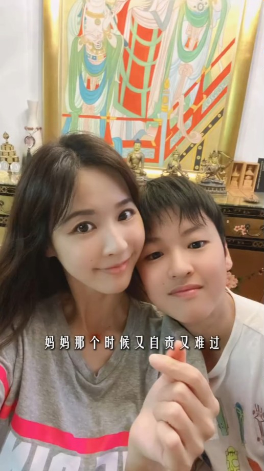 馬景濤前妻分享兒子的成長片段。 馬景濤前妻分享兒子的成長片段。