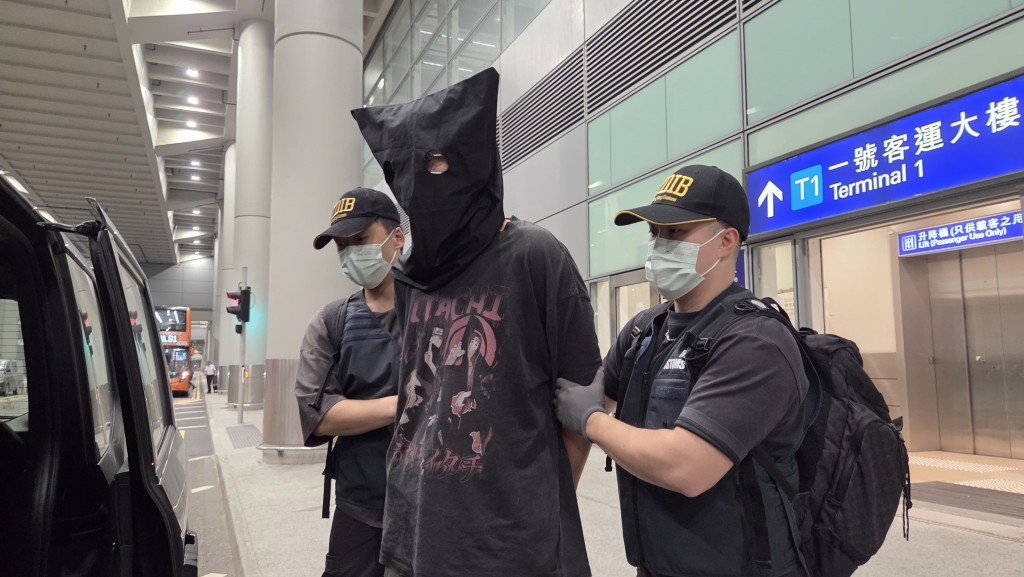 第二宗案件的被捕台灣男子。