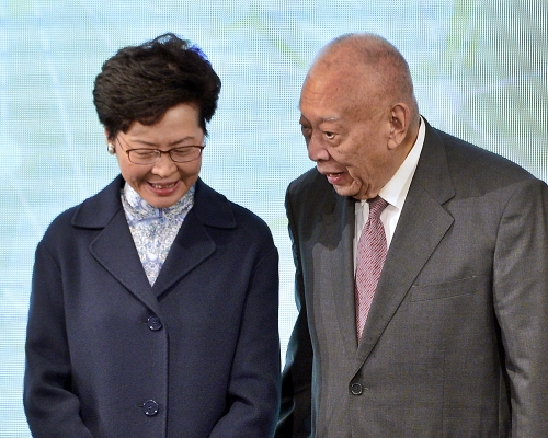 董建華稱力支持林鄭月娥為首的特區政府依法治港。資料圖片