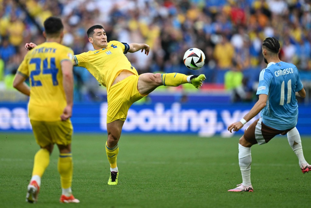 烏克蘭(黃衫)以4分高分出局。REUTERS