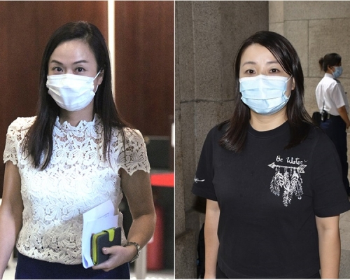 劉小麗(右)申請選舉呈請得直,終審法院駁回勝出補選的陳凱欣的上訴申請。資料圖片