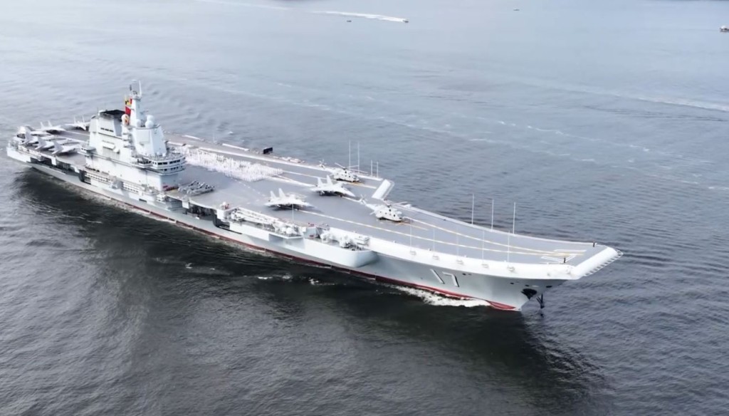 中國航母山東艦入列六周年。中國軍號