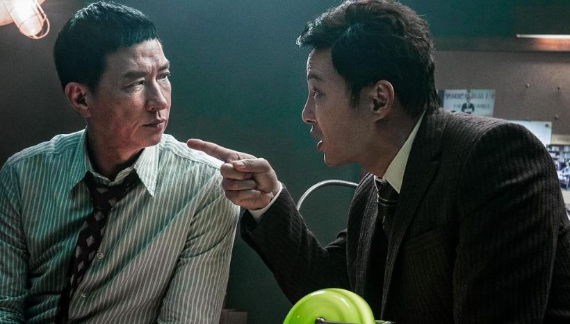 谭耀文与张家辉合作拍《超意神探》。
