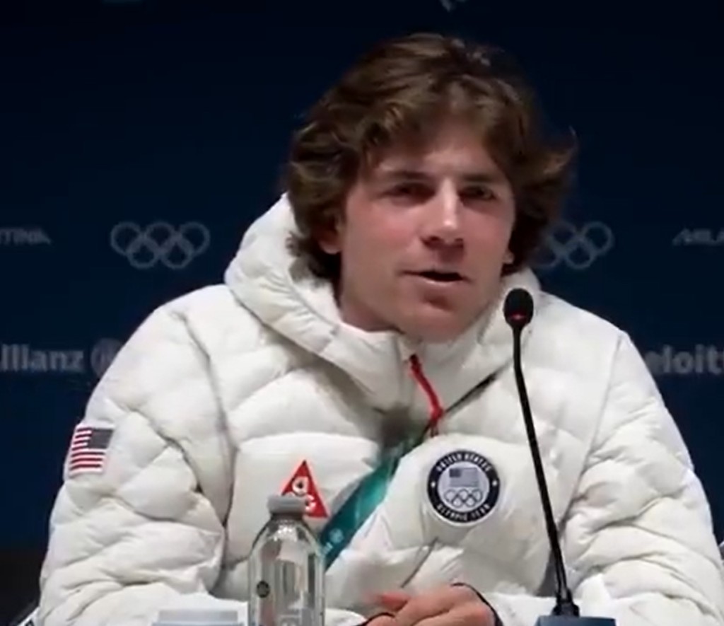美冬奧滑雪運動員Hunter Hess回擊特朗普罵「loser」。 X平台@texan_maga