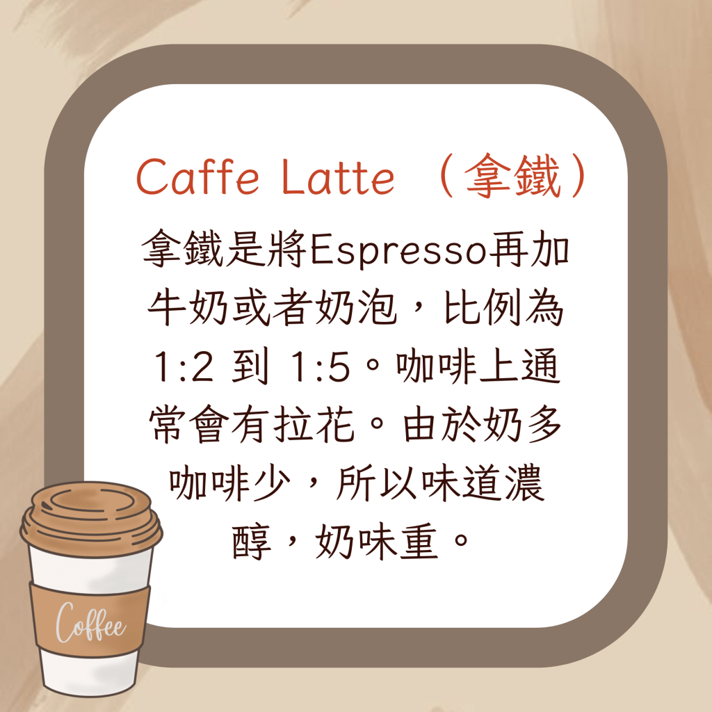 Caffe Latte （拿鐵）
