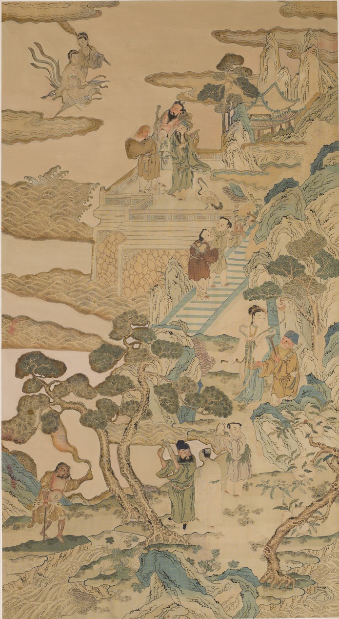 缂丝八仙贺寿图（图片来源：香港文化博物馆）