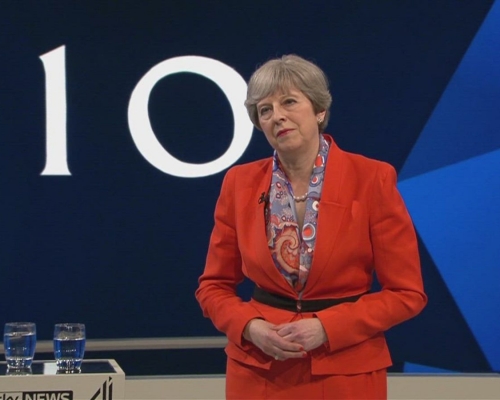 英國首相文翠珊。網上圖片