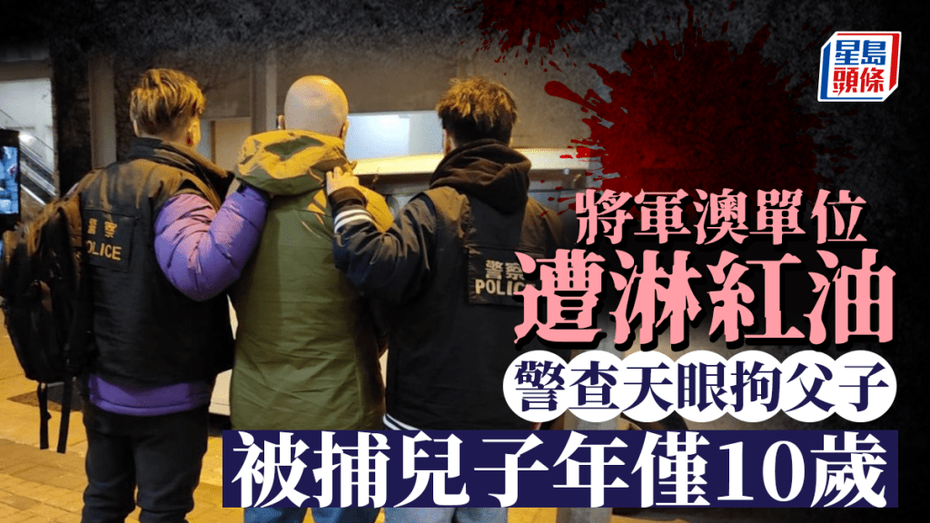 警方調查後拘捕一對父子。