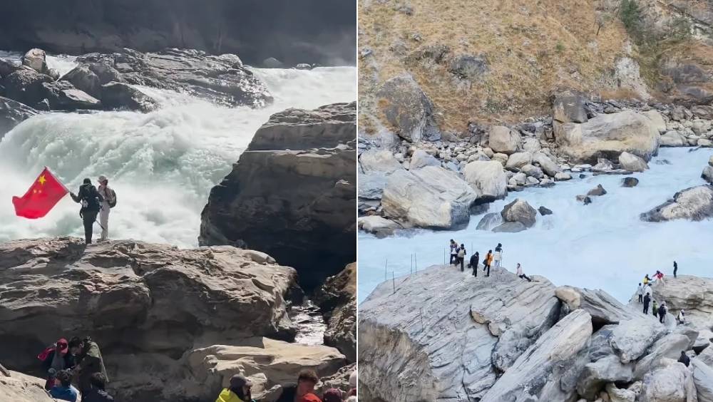 雲南虎跳峽「發瘋石」是打卡網紅地。