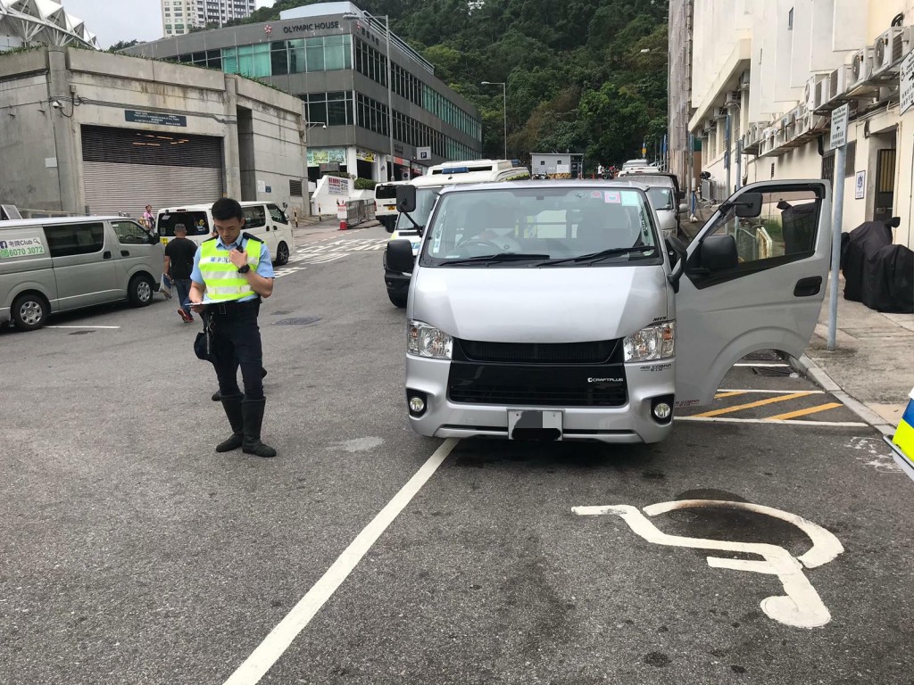行動相關圖片。警方圖片