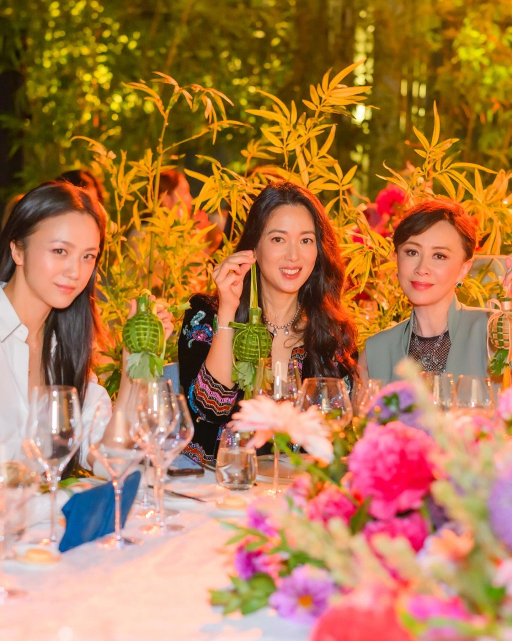 同場還有韓國三料影后湯唯(左)。 同場還有韓國三料影后湯唯(左)。
