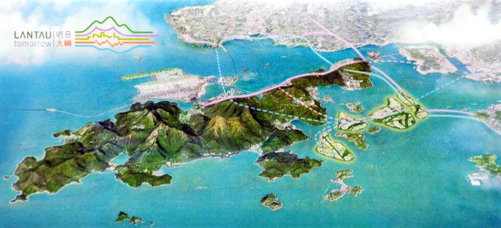 東大嶼填海構想圖。