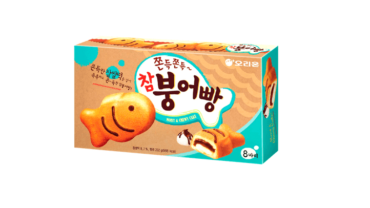 韓國Orion魚形包裝蛋糕或含霉菌,食安中心要求經銷商下架停售。網上圖片