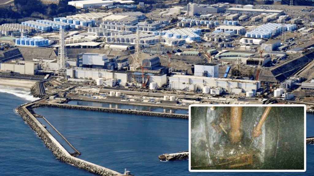 東電公開福島核電廠1號反應爐內部影像。 （路透社／TEPCO）