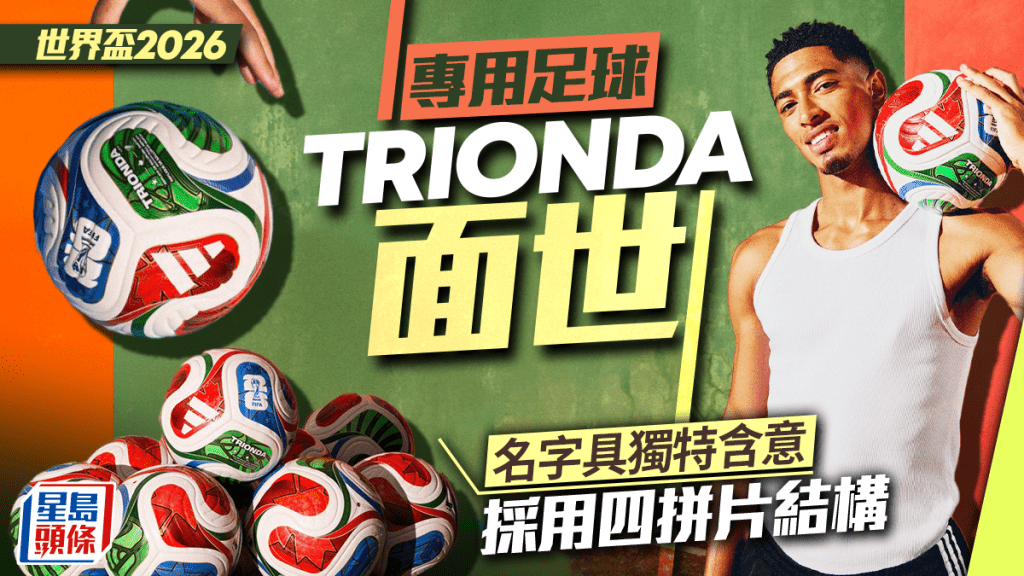FIFA 世界杯2026官方比賽用足球 「三重浪」TRIONDA 正式發布