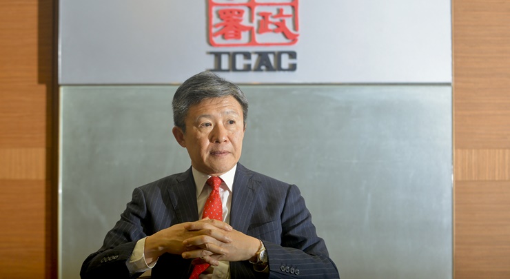 白韞六當選國際反貪局聯合會主席。資料圖片