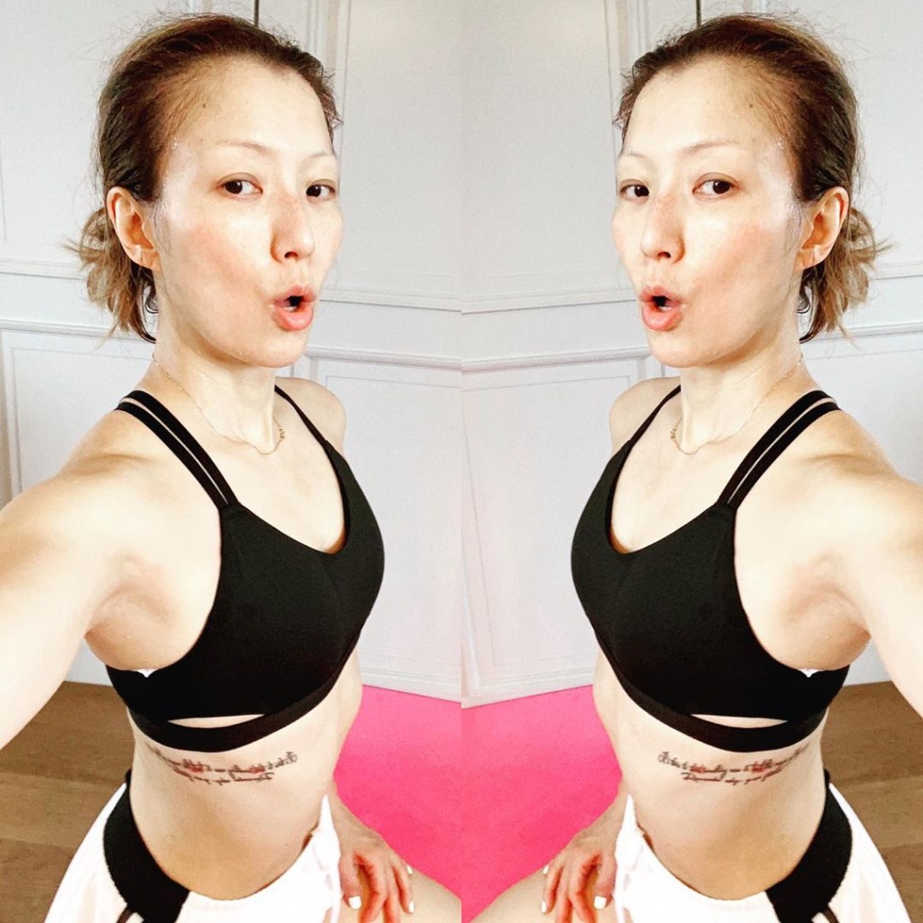 Sammi表示48歲要train harder!