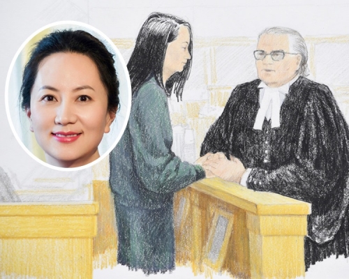 孟晚舟聞准保釋即落淚。AP