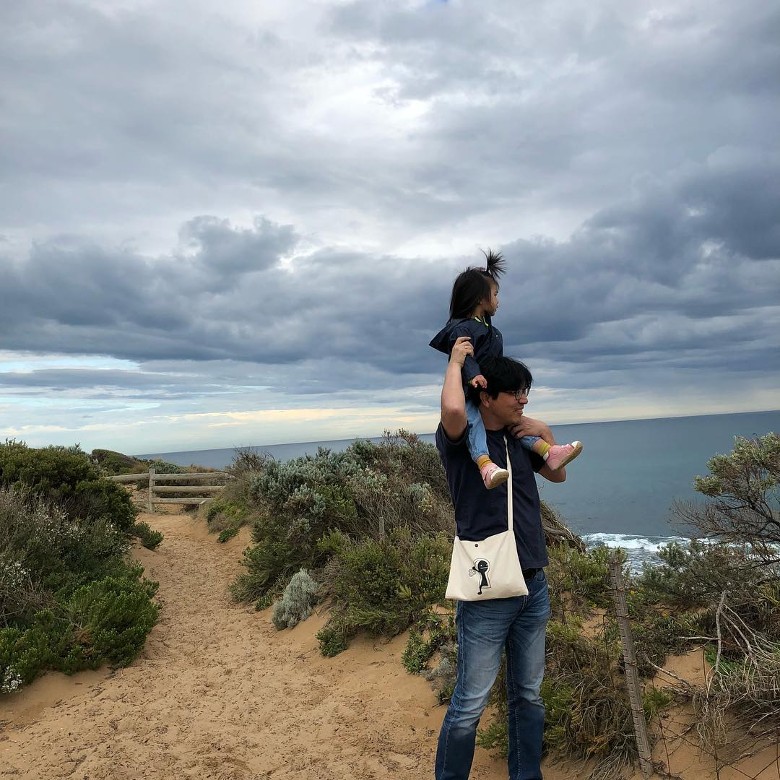 湯唯罕有上載家庭照。ig圖片