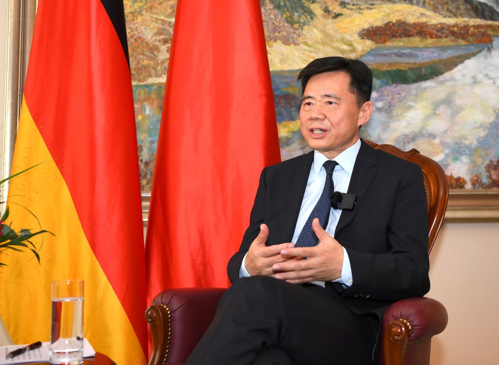 中国驻德国大使吴恳对中德关系保持乐观。新华社资料图