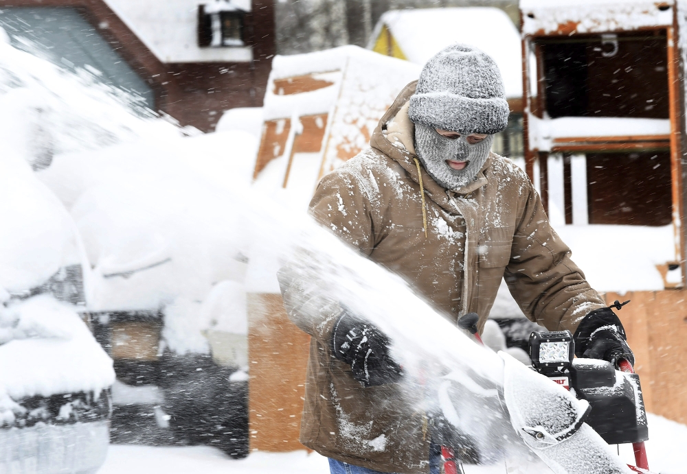 北阿特爾伯勒受暴風雪吹襲。ap圖