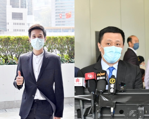 吳傑莊(左)及鄧飛(右)參選選委會界別。