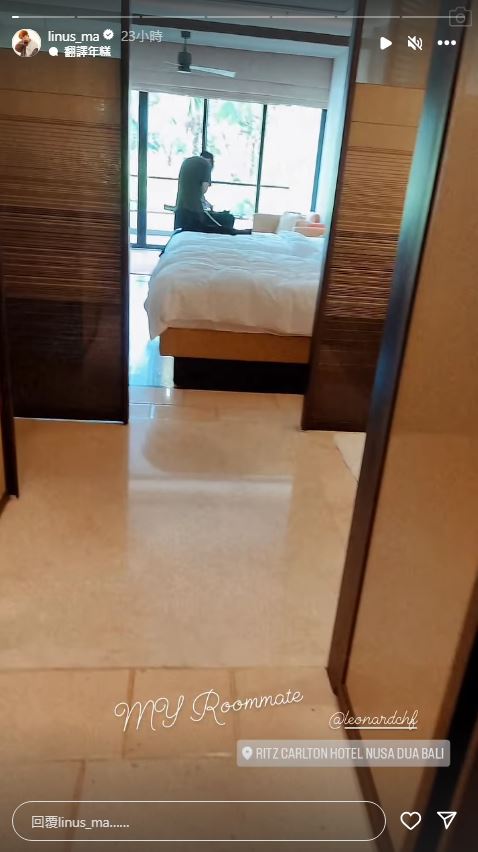 郑衍峰与Roommate马俊杰入住位于努沙杜瓦的五星酒店The Ritz-Carlton。