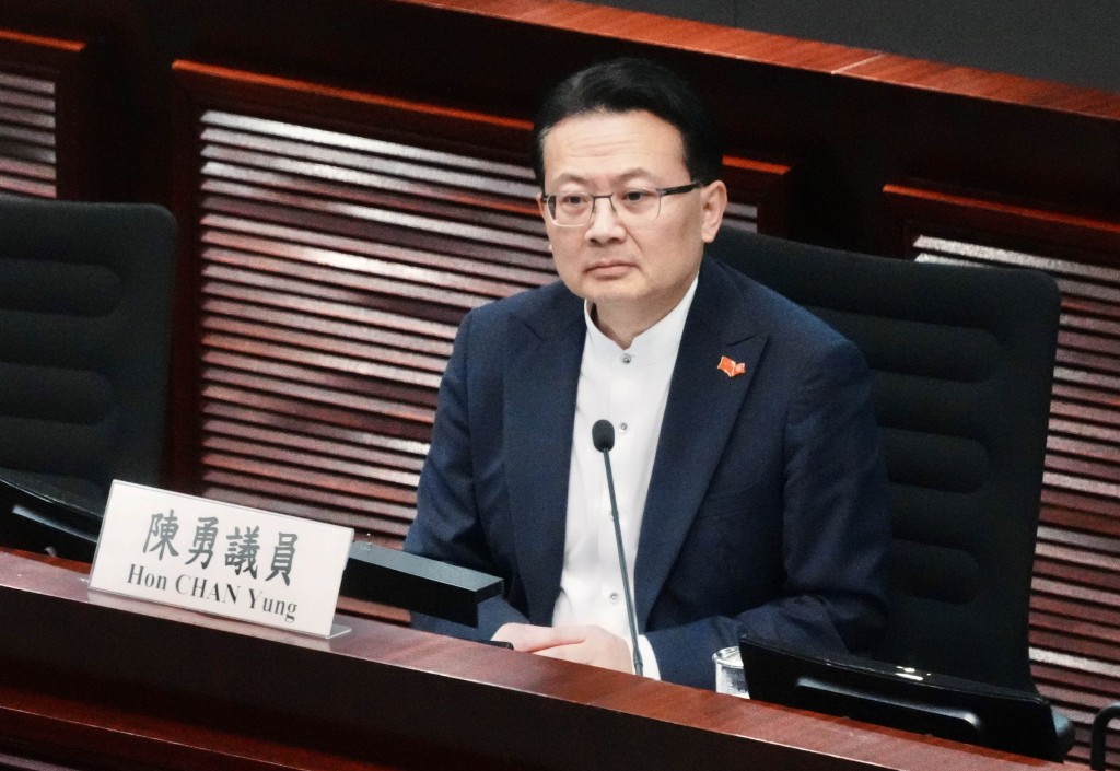 港區人大代表、立法會議員陳勇。資料圖片 港區人大代表、立法會議員陳勇。資料圖片