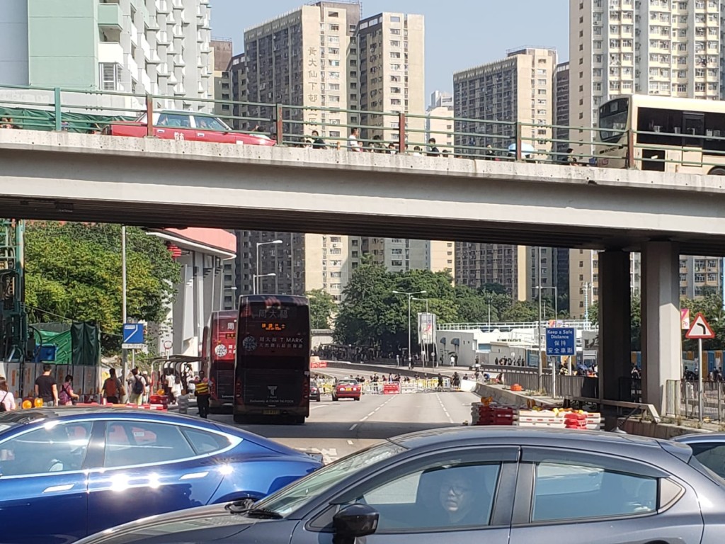 龍翔道交通癱瘓