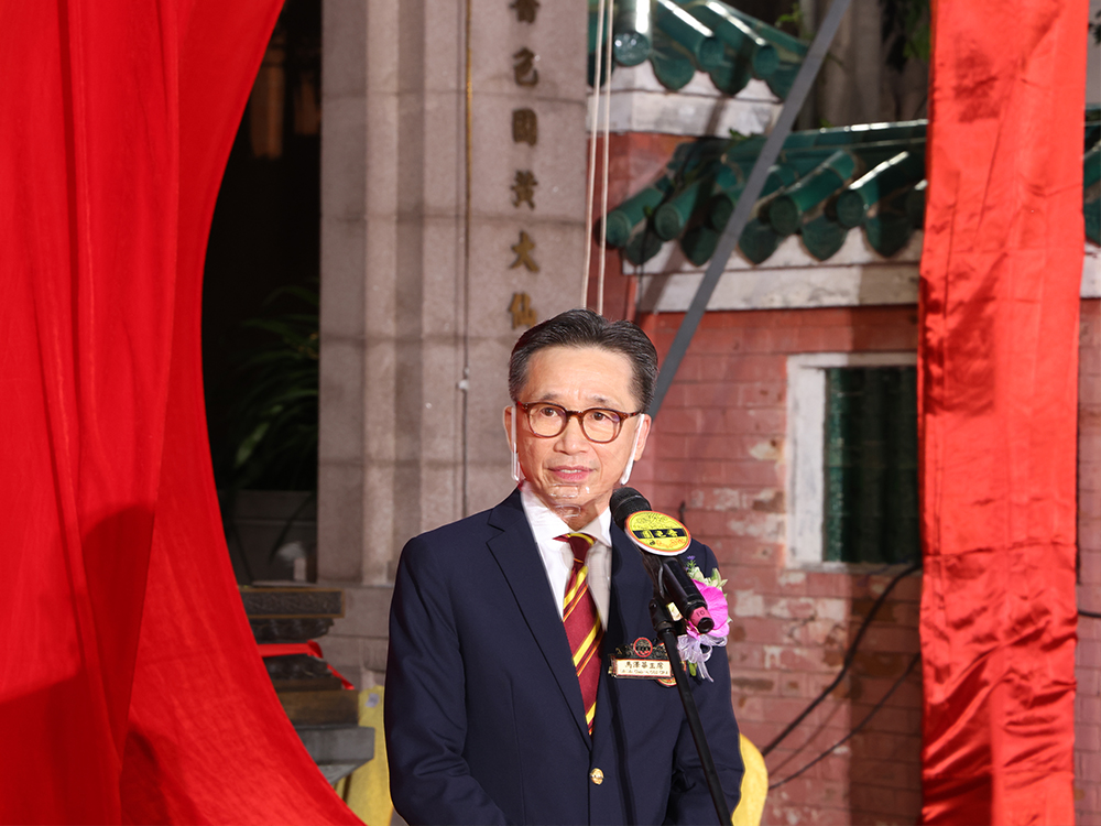 主席馬澤華表示,面對疫情嗇色園未來會伴港人渡過難關。嗇色園圖片