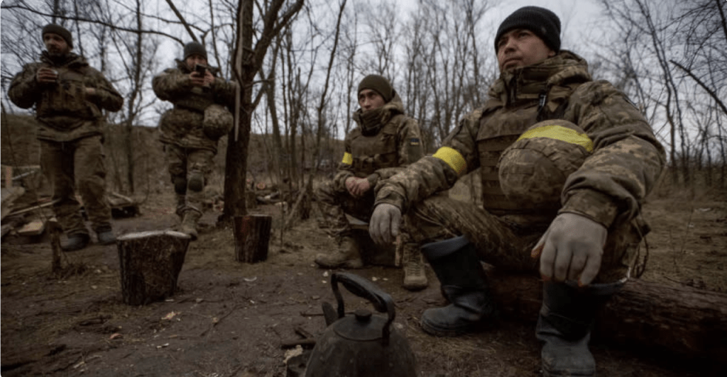 乌克兰前线获英国提供武器支援。路透社