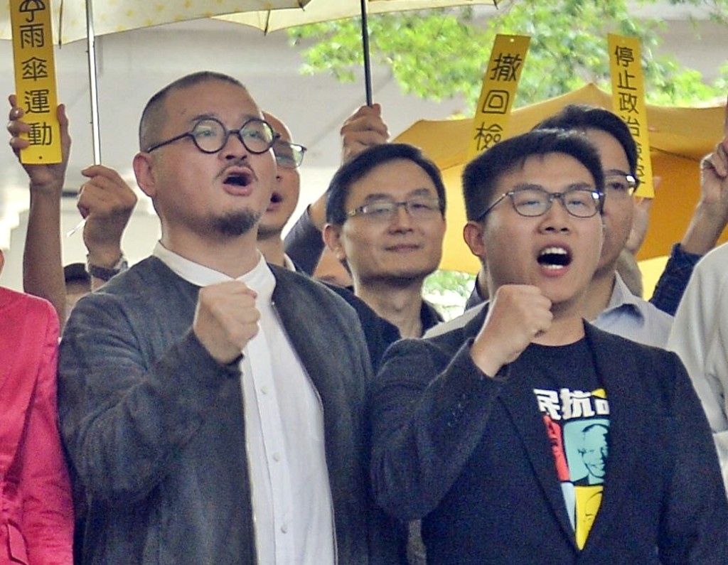 邵家臻及黃浩銘今刑滿出獄。資料圖片