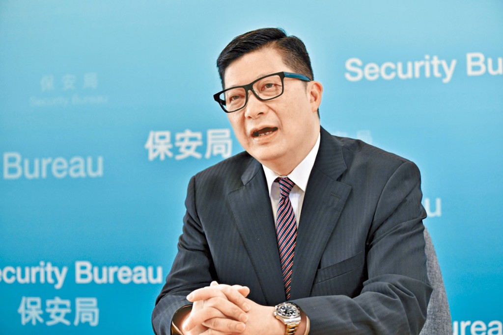 ■保安局局長鄧炳強認為，現時是二十三條立法最佳時機。