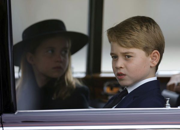 夏洛特公主與喬治王子。AP/路透