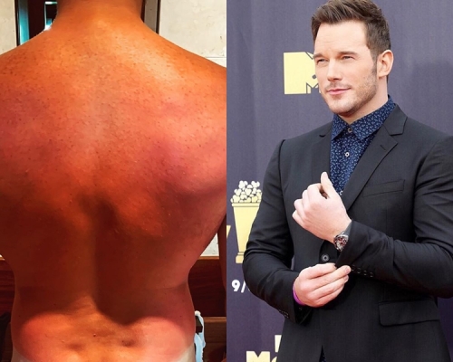 Chris在IG上載了一張背部全裸的照片。　Chris Pratt IG圖片