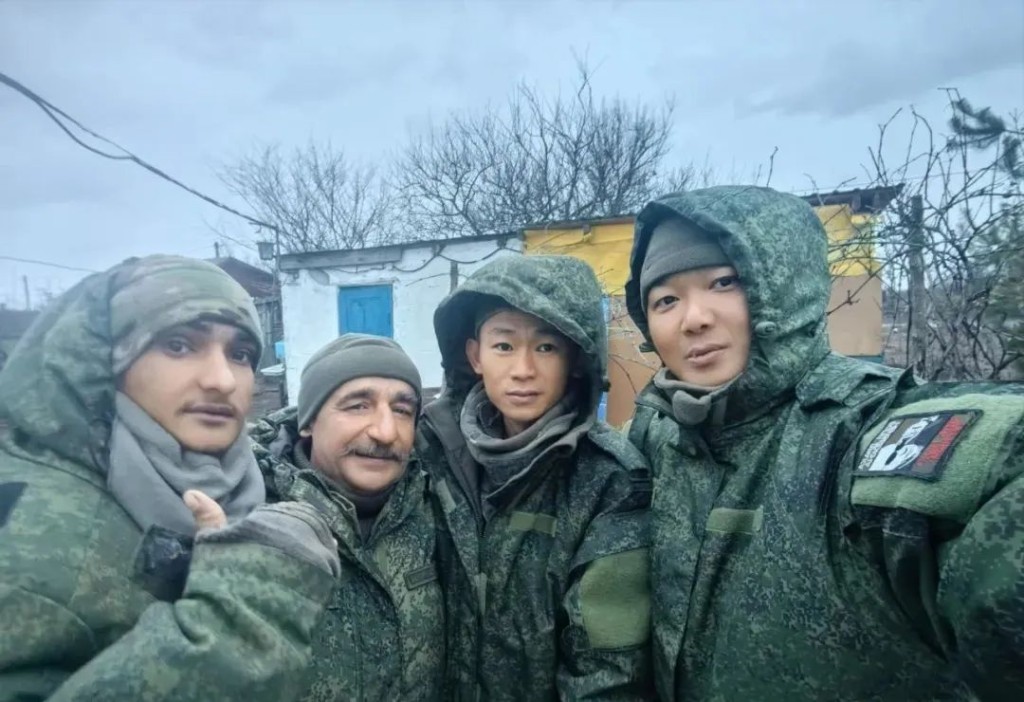 趙睿在俄軍服役時的照片。