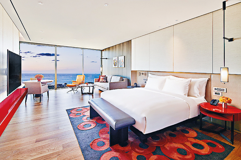 ●客房面積由六十五平方米起，是韓國最寬敞的酒店房間之一。