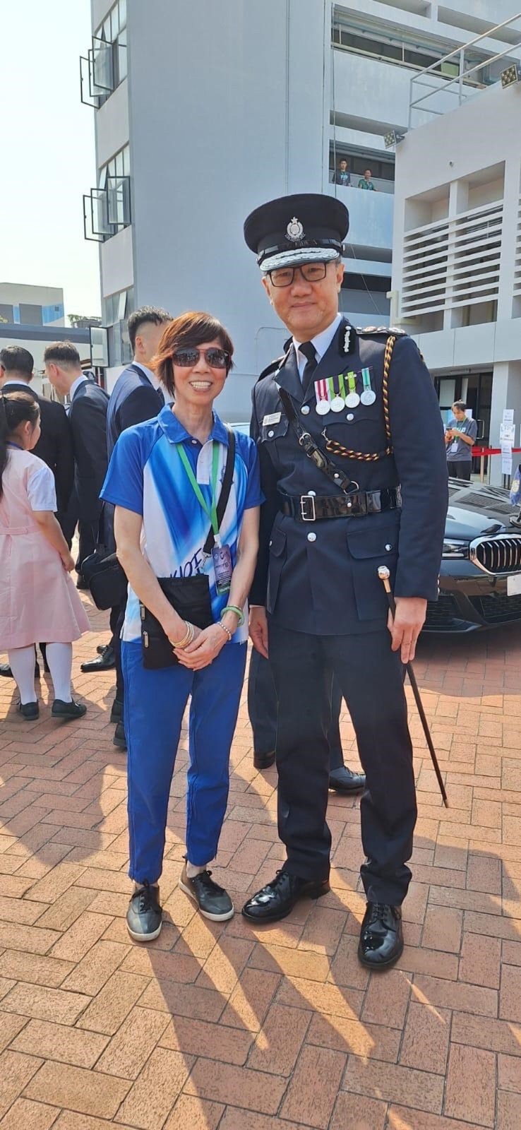 退休「沙展」李咏仪，1974年投身警队，服务警队37年。